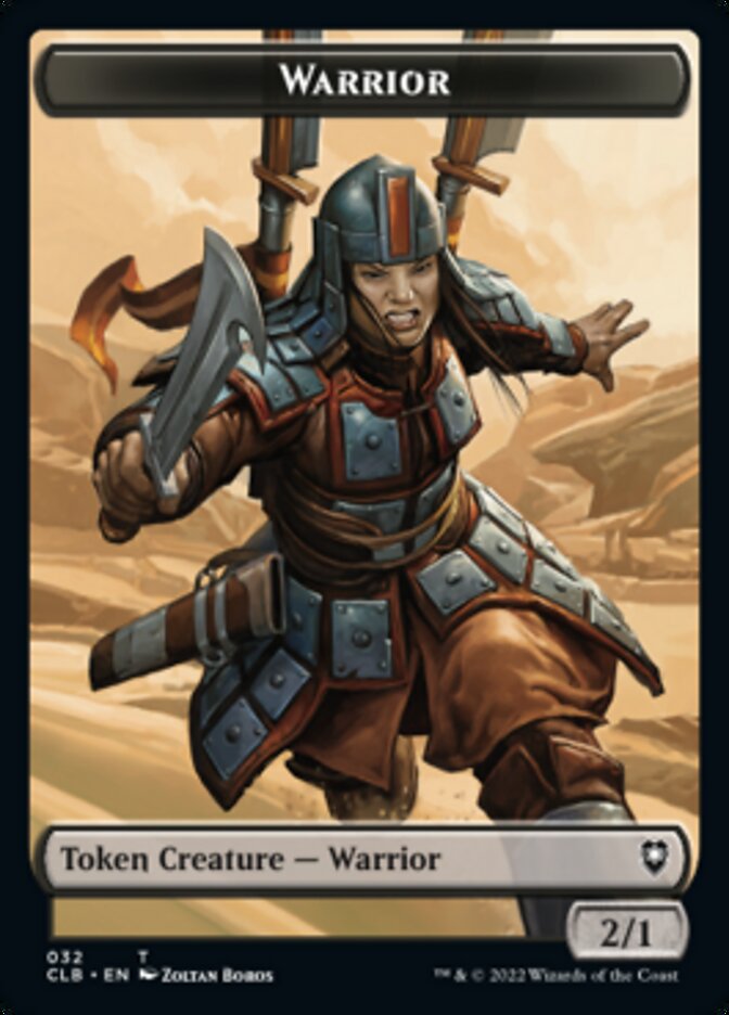 Warrior // Inkling Double-sided Token [Commander Legends: Battle for Baldur's Gate Tokens] | Exor Games New Glasgow