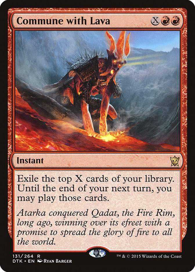 Commune with Lava [Dragons of Tarkir] | Exor Games New Glasgow