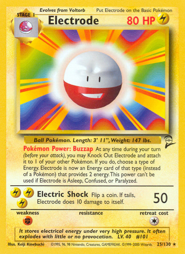 Electrode (25/130) [Base Set 2] | Exor Games New Glasgow