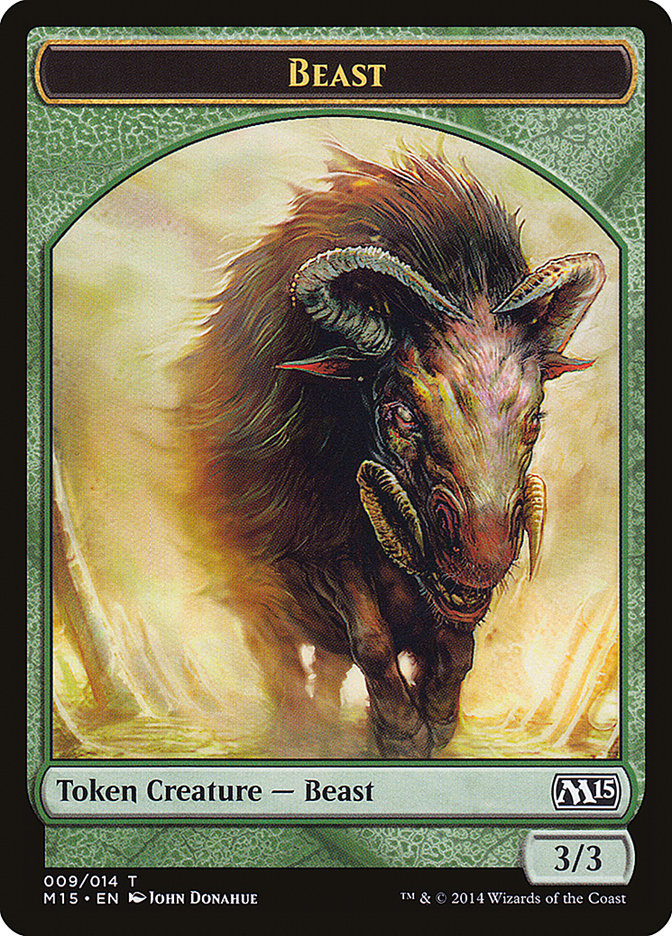 Beast (009/014) [Magic 2015 Tokens] | Exor Games New Glasgow