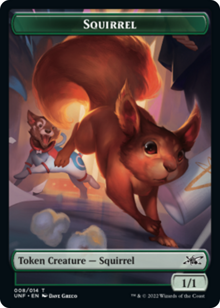 Squirrel // Treasure (013) Double-sided Token [Unfinity Tokens] | Exor Games New Glasgow