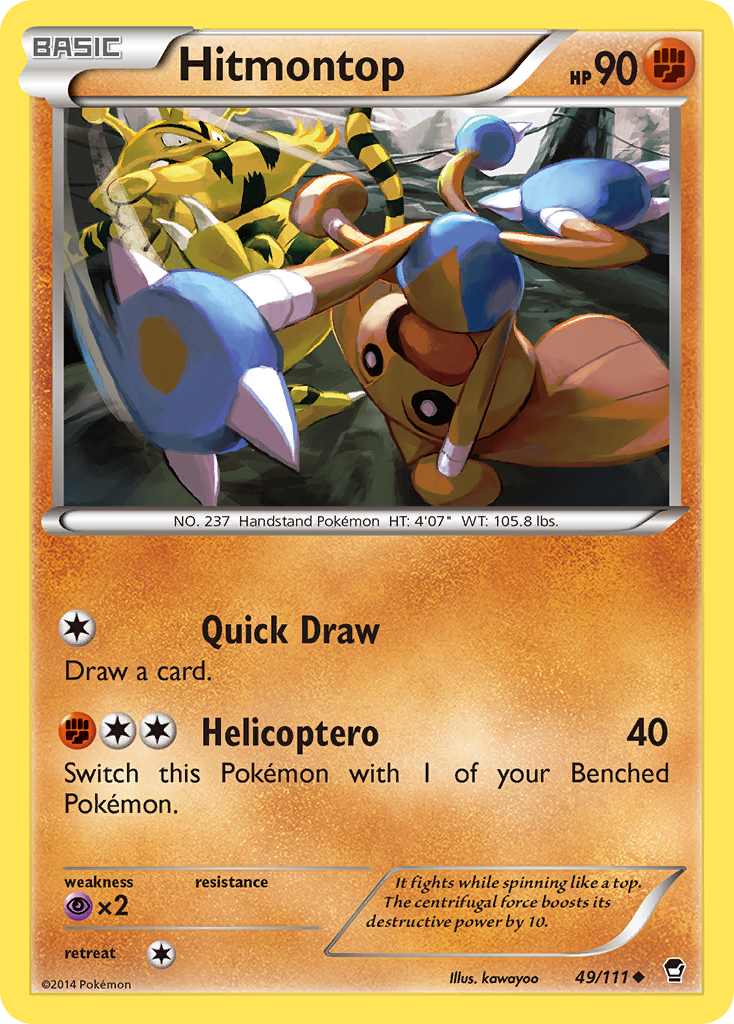 Hitmontop (49/111) [XY: Furious Fists] | Exor Games New Glasgow