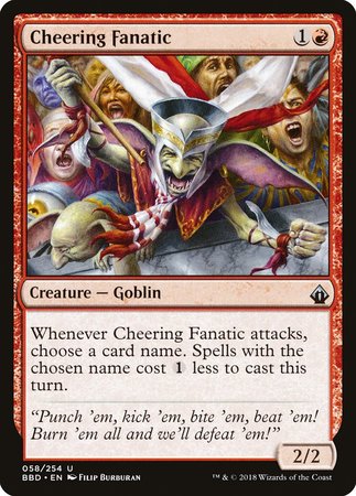 Cheering Fanatic [Battlebond] | Exor Games New Glasgow