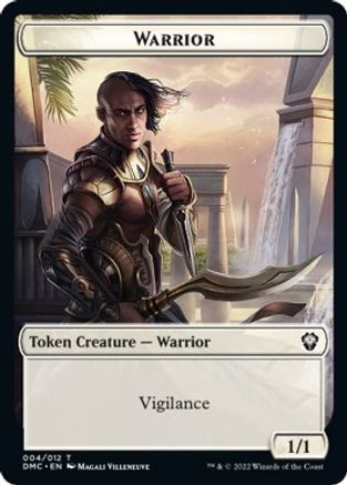 Zombie Knight // Warrior Double-sided Token [Dominaria United Commander Tokens] | Exor Games New Glasgow