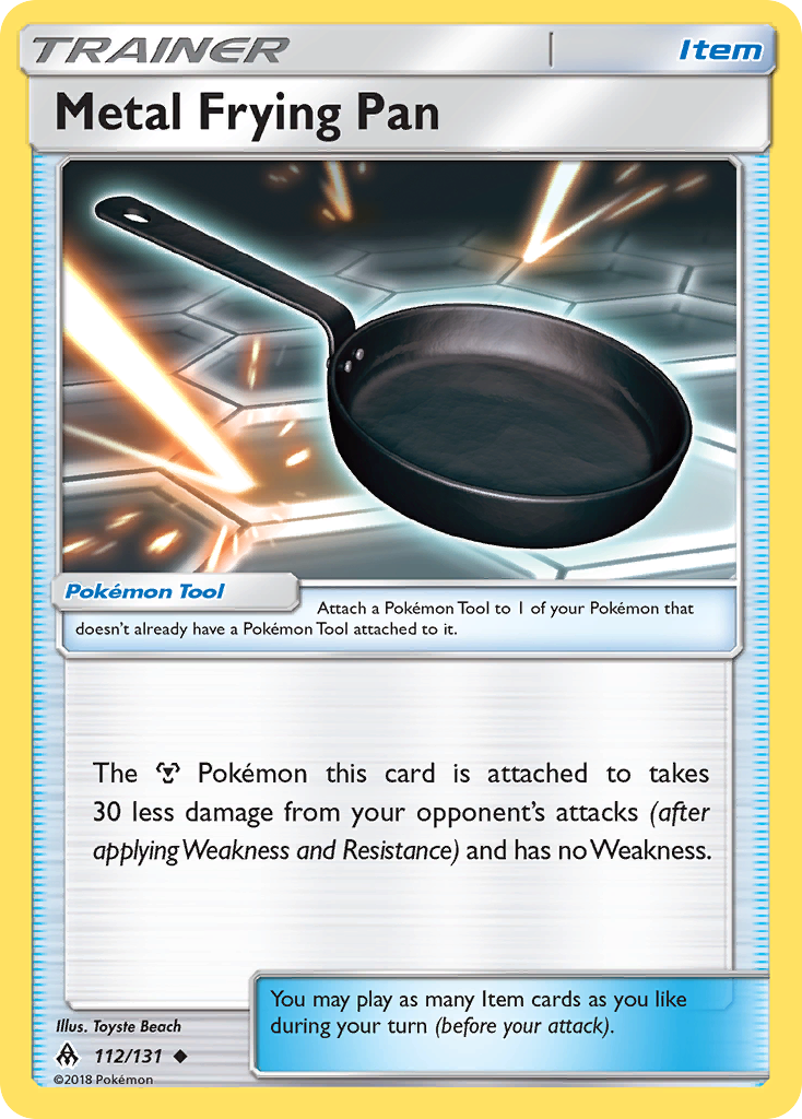 Metal Frying Pan (112/131) [Sun & Moon: Forbidden Light] | Exor Games New Glasgow