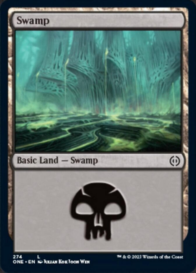 Swamp (274) [Phyrexia: All Will Be One] | Exor Games New Glasgow