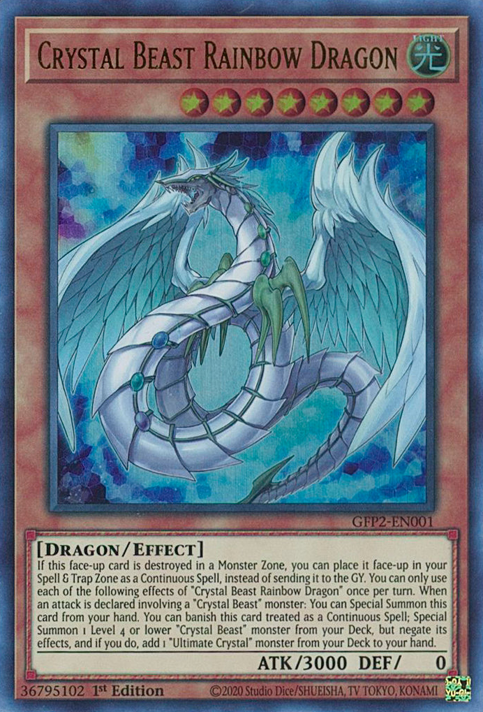 Crystal Beast Rainbow Dragon [GFP2-EN001] Ultra Rare | Exor Games New Glasgow