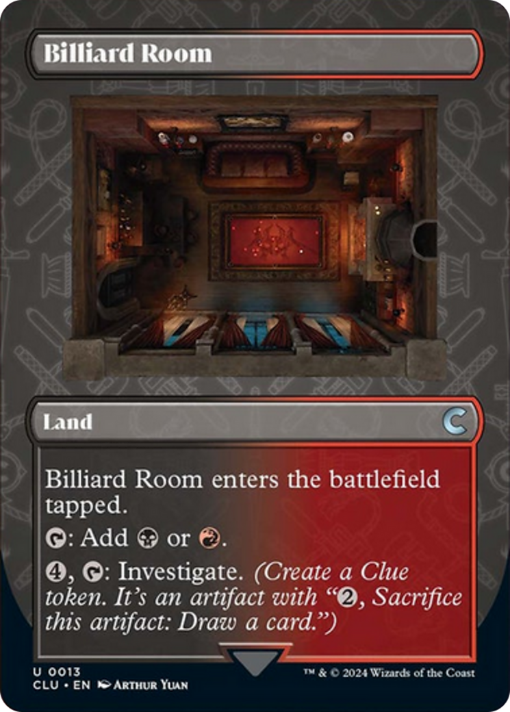 Billiard Room (Borderless) [Ravnica: Clue Edition] | Exor Games New Glasgow