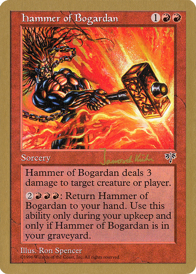 Hammer of Bogardan (Janosch Kuhn) [World Championship Decks 1997] | Exor Games New Glasgow