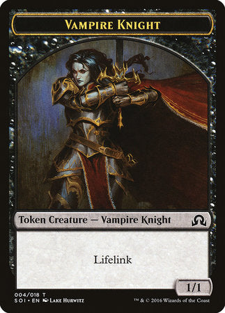 Vampire Knight Token [Shadows over Innistrad Tokens] | Exor Games New Glasgow