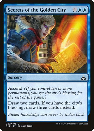 Secrets of the Golden City [Rivals of Ixalan] | Exor Games New Glasgow