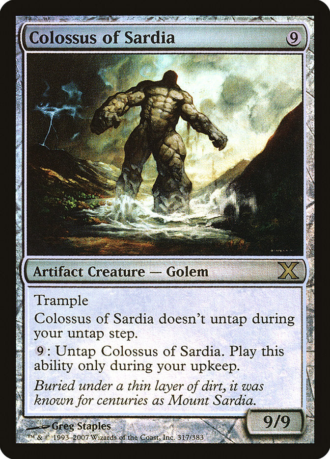 Colossus of Sardia (Premium Foil) [Tenth Edition] | Exor Games New Glasgow