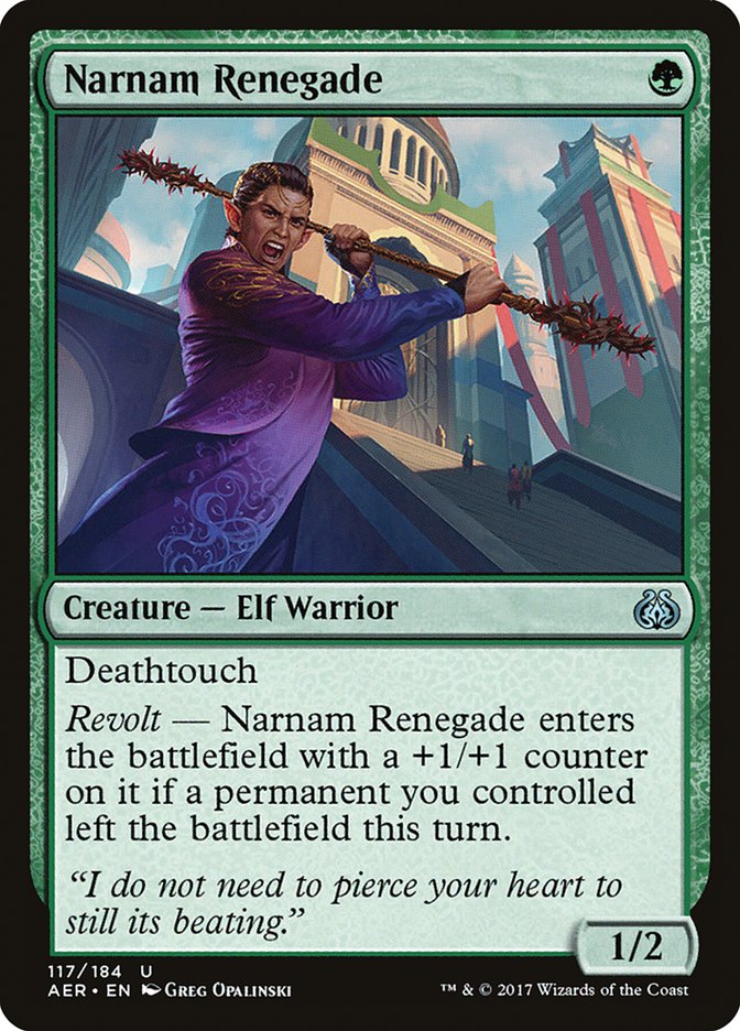 Narnam Renegade [Aether Revolt] | Exor Games New Glasgow