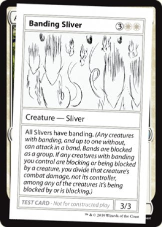 Banding Sliver (2021 Edition) [Mystery Booster Playtest Cards] | Exor Games New Glasgow