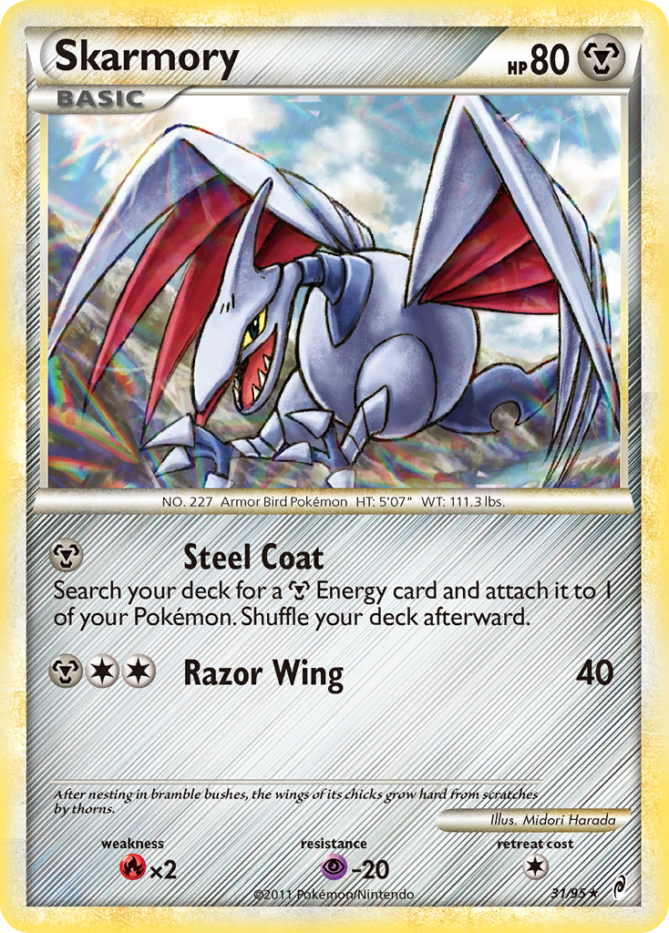 Skarmory (31/95) [HeartGold & SoulSilver: Call of Legends] | Exor Games New Glasgow