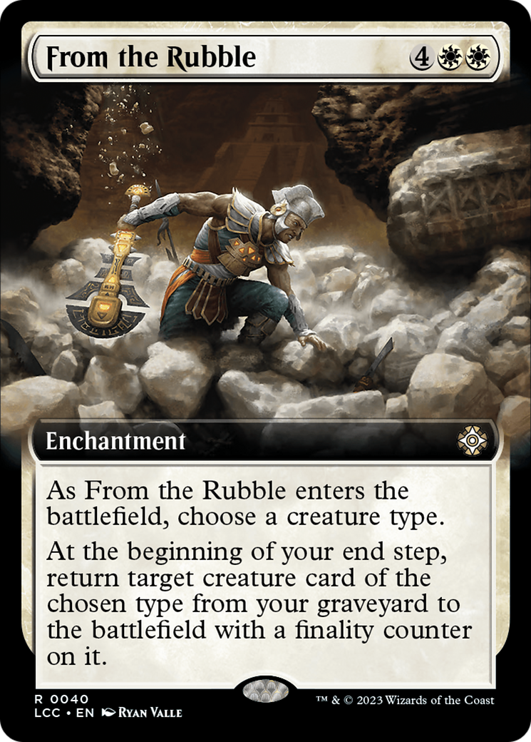 From the Rubble (Extended Art) [The Lost Caverns of Ixalan Commander] | Exor Games New Glasgow