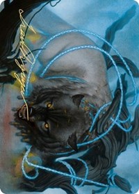 Bind the Monster Art Card (Gold-Stamped Signature) [Kaldheim: Art Series] | Exor Games New Glasgow