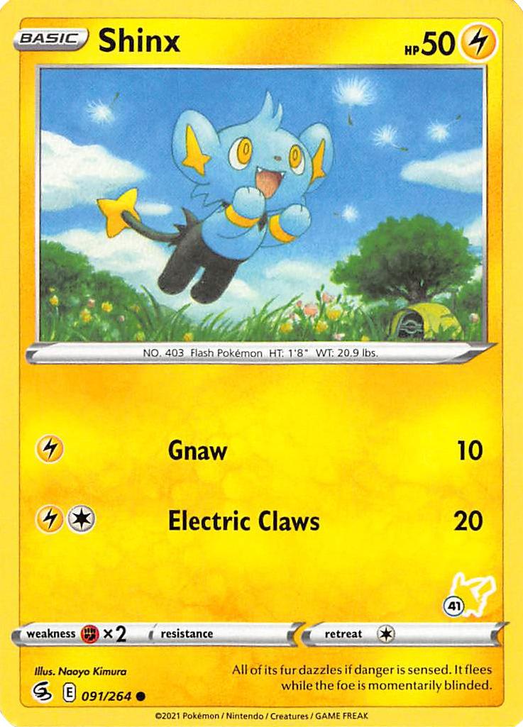 Shinx (091/264) (Pikachu Stamp #41) [Battle Academy 2022] | Exor Games New Glasgow