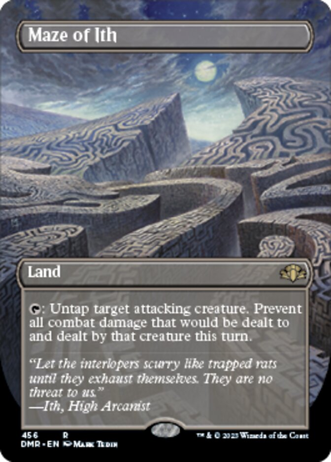 Maze of Ith (Borderless Alternate Art) [Dominaria Remastered] | Exor Games New Glasgow