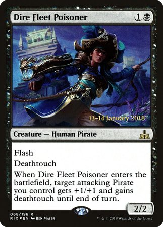 Dire Fleet Poisoner [Rivals of Ixalan Promos] | Exor Games New Glasgow