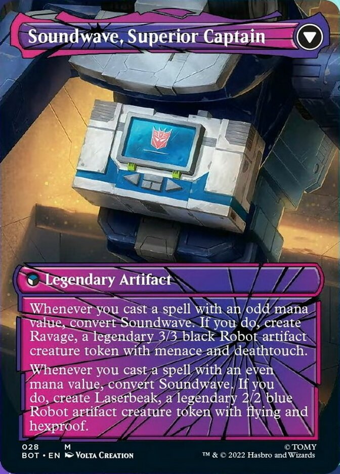 Soundwave, Sonic Spy // Soundwave, Superior Captain (Shattered Glass) [Universes Beyond: Transformers] | Exor Games New Glasgow