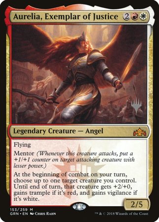 Aurelia, Exemplar of Justice [Guilds of Ravnica Promos] | Exor Games New Glasgow