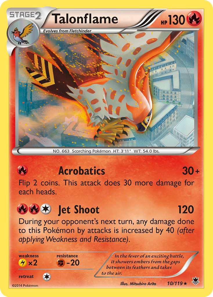 Talonflame (10/119) [XY: Phantom Forces] | Exor Games New Glasgow