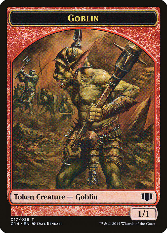 Goblin // Goat Double-sided Token [Commander 2014 Tokens] | Exor Games New Glasgow