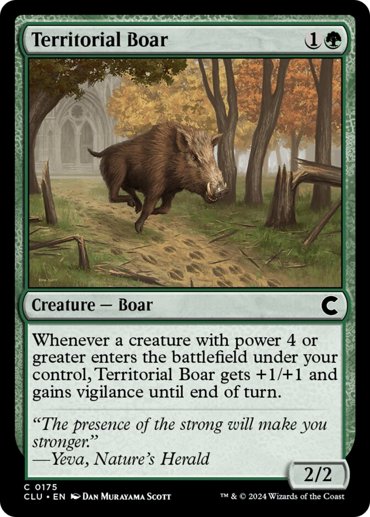 Territorial Boar [Ravnica: Clue Edition] | Exor Games New Glasgow