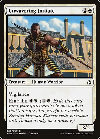 Unwavering Initiate [Amonkhet] | Exor Games New Glasgow