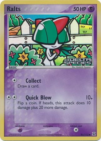 Ralts (81/113) (Stamped) [EX: Delta Species] | Exor Games New Glasgow