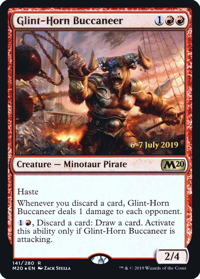 Glint-Horn Buccaneer  [Core Set 2020 Prerelease Promos] | Exor Games New Glasgow