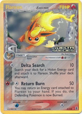 Flareon (5/113) (Delta Species) (Stamped) [EX: Delta Species] | Exor Games New Glasgow