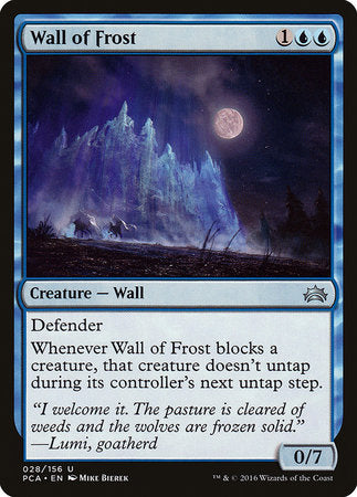 Wall of Frost [Planechase Anthology] | Exor Games New Glasgow