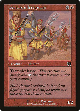 Gerrard's Irregulars [Mercadian Masques] | Exor Games New Glasgow