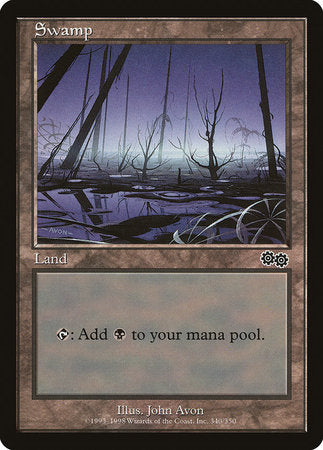 Swamp (340) [Urza's Saga] | Exor Games New Glasgow