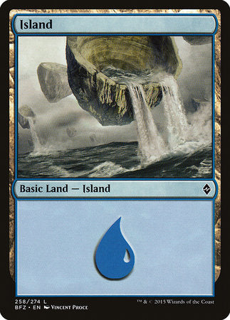 Island (258) [Battle for Zendikar] | Exor Games New Glasgow