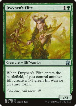 Dwynen's Elite [Duel Decks: Elves vs. Inventors] | Exor Games New Glasgow