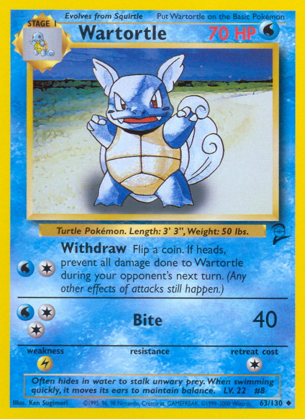 Wartortle (63/130) [Base Set 2] | Exor Games New Glasgow