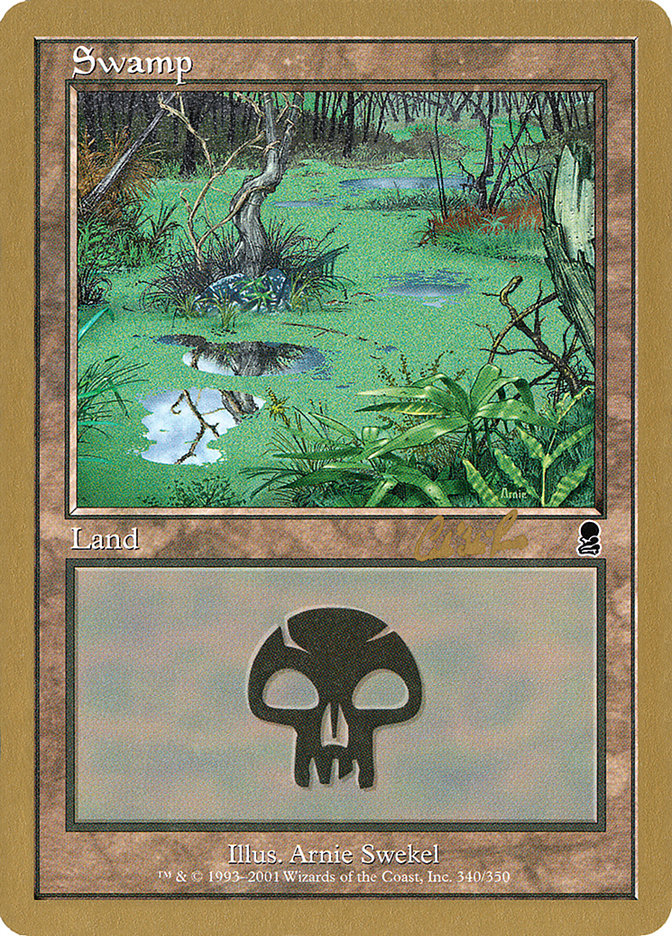 Swamp (cr340) (Carlos Romao) [World Championship Decks 2002] | Exor Games New Glasgow