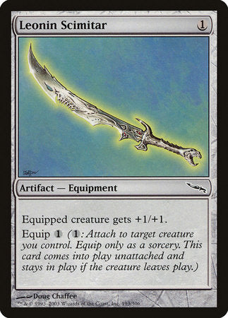 Leonin Scimitar [Mirrodin] | Exor Games New Glasgow