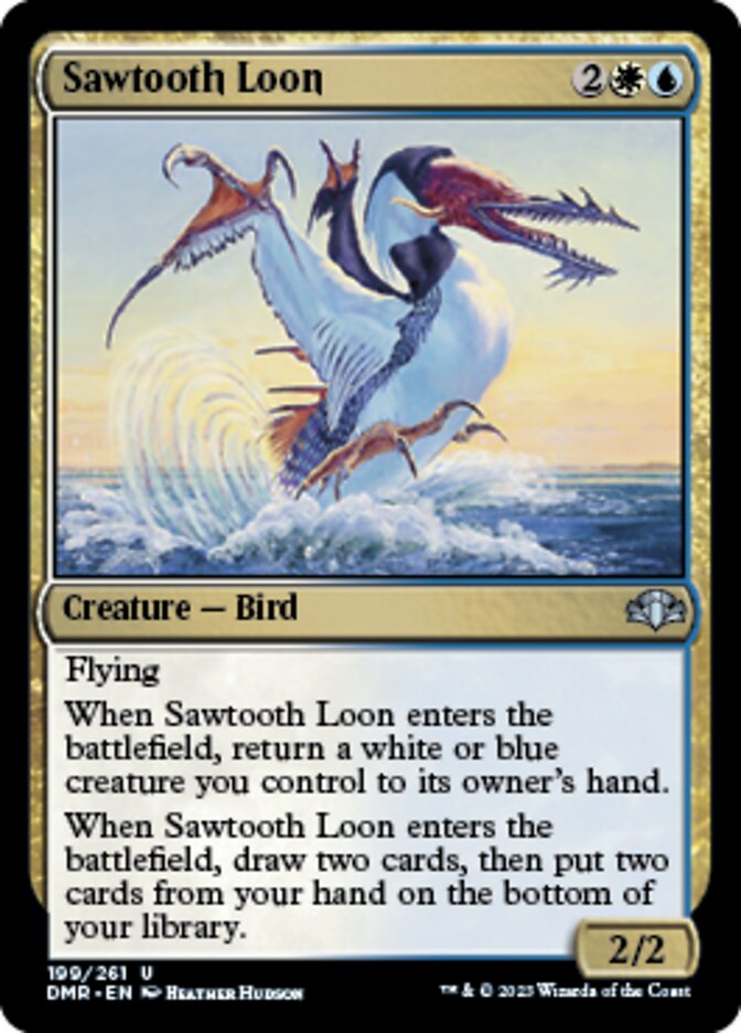 Sawtooth Loon [Dominaria Remastered] | Exor Games New Glasgow