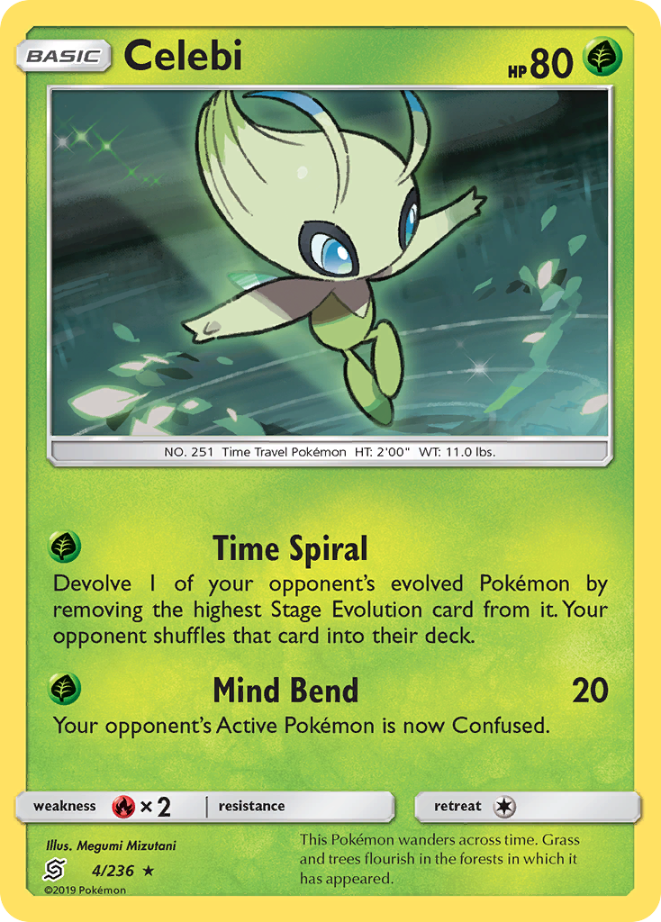 Celebi (4/236) [Sun & Moon: Unified Minds] | Exor Games New Glasgow