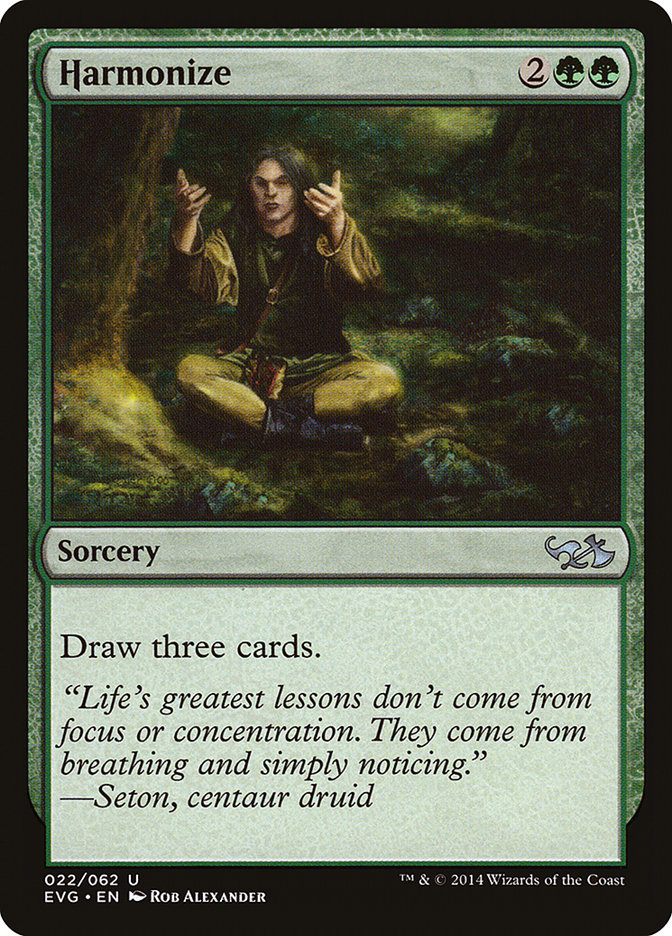 Harmonize (Elves vs. Goblins) [Duel Decks Anthology] | Exor Games New Glasgow