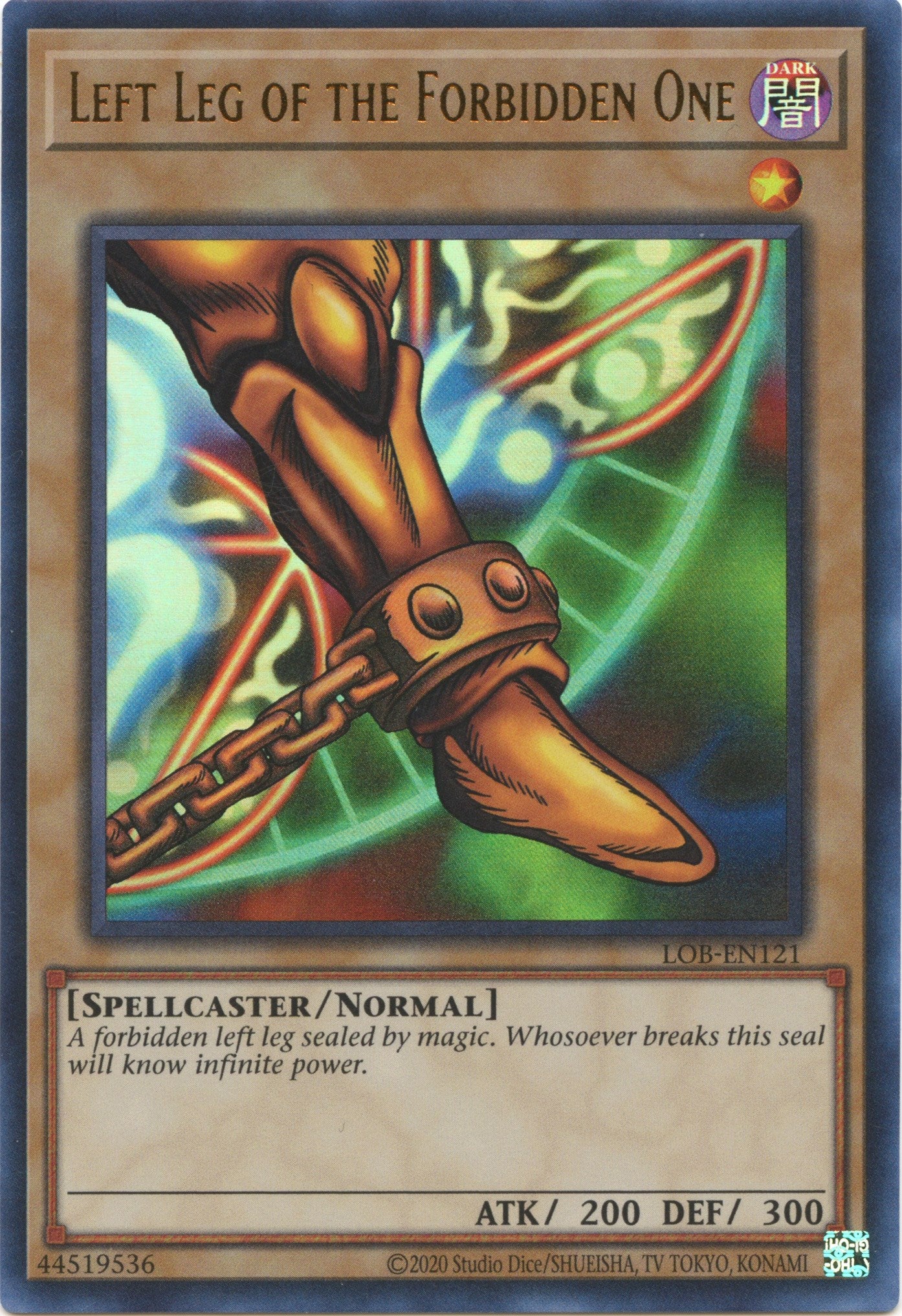 Left Leg of the Forbidden One (25th Anniversary) [LOB-EN121] Ultra Rare | Exor Games New Glasgow