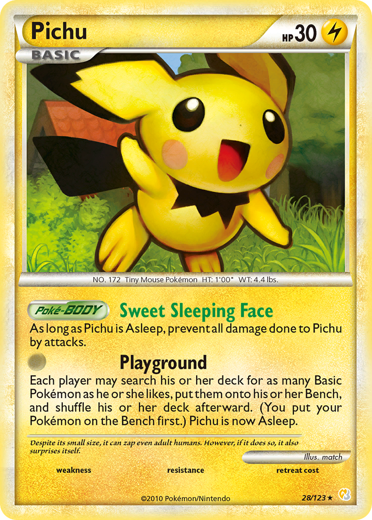 Pichu (28/123) [HeartGold & SoulSilver: Base Set] | Exor Games New Glasgow