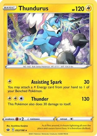 Thundurus (052/198) (Cosmos Holo) [Sword & Shield: Chilling Reign] | Exor Games New Glasgow