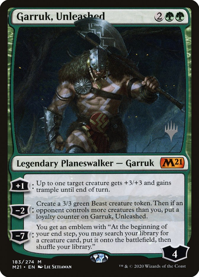 Garruk, Unleashed (Promo Pack) [Core Set 2021 Promos] | Exor Games New Glasgow