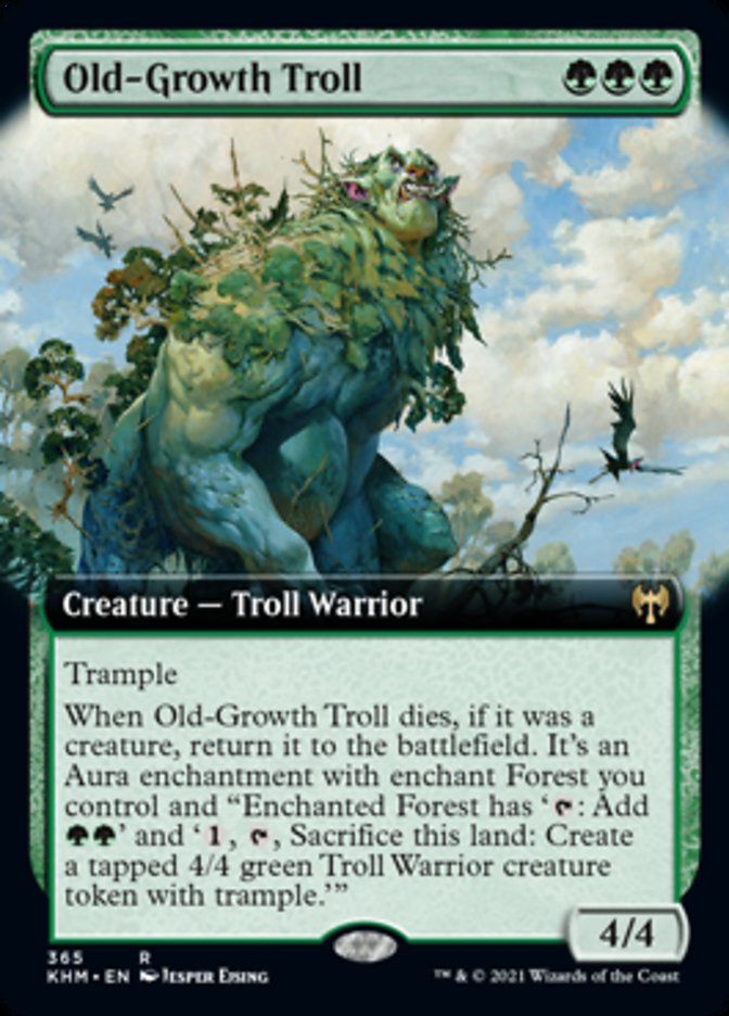 Old-Growth Troll (Extended Art) [Kaldheim] | Exor Games New Glasgow