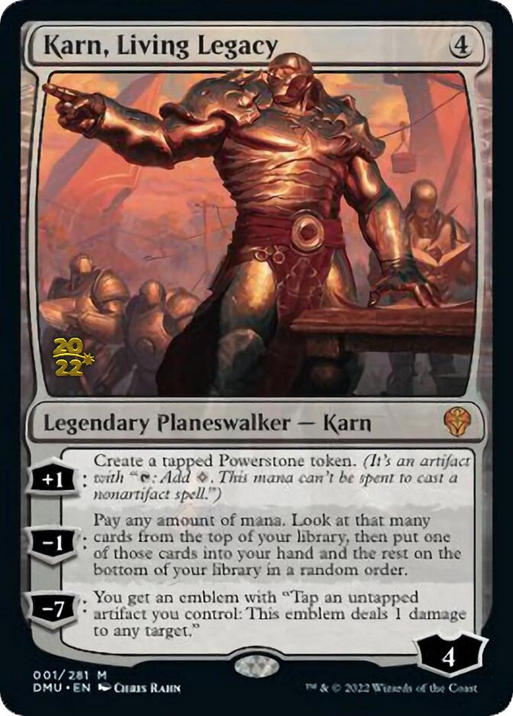 Karn, Living Legacy [Dominaria United Prerelease Promos] | Exor Games New Glasgow